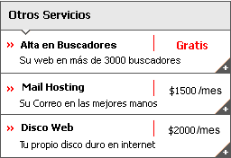 Posicionamiento en buscadores - mail hosting y disco web